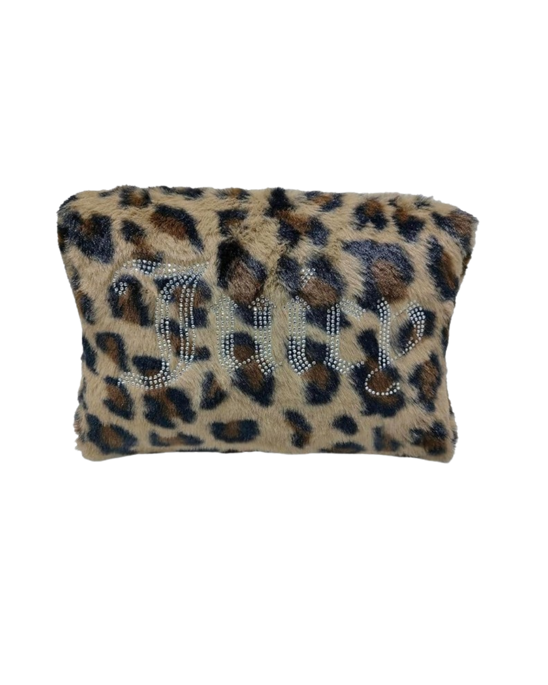 Juicy Couture - Brown Makeup Bag w Leopard Print