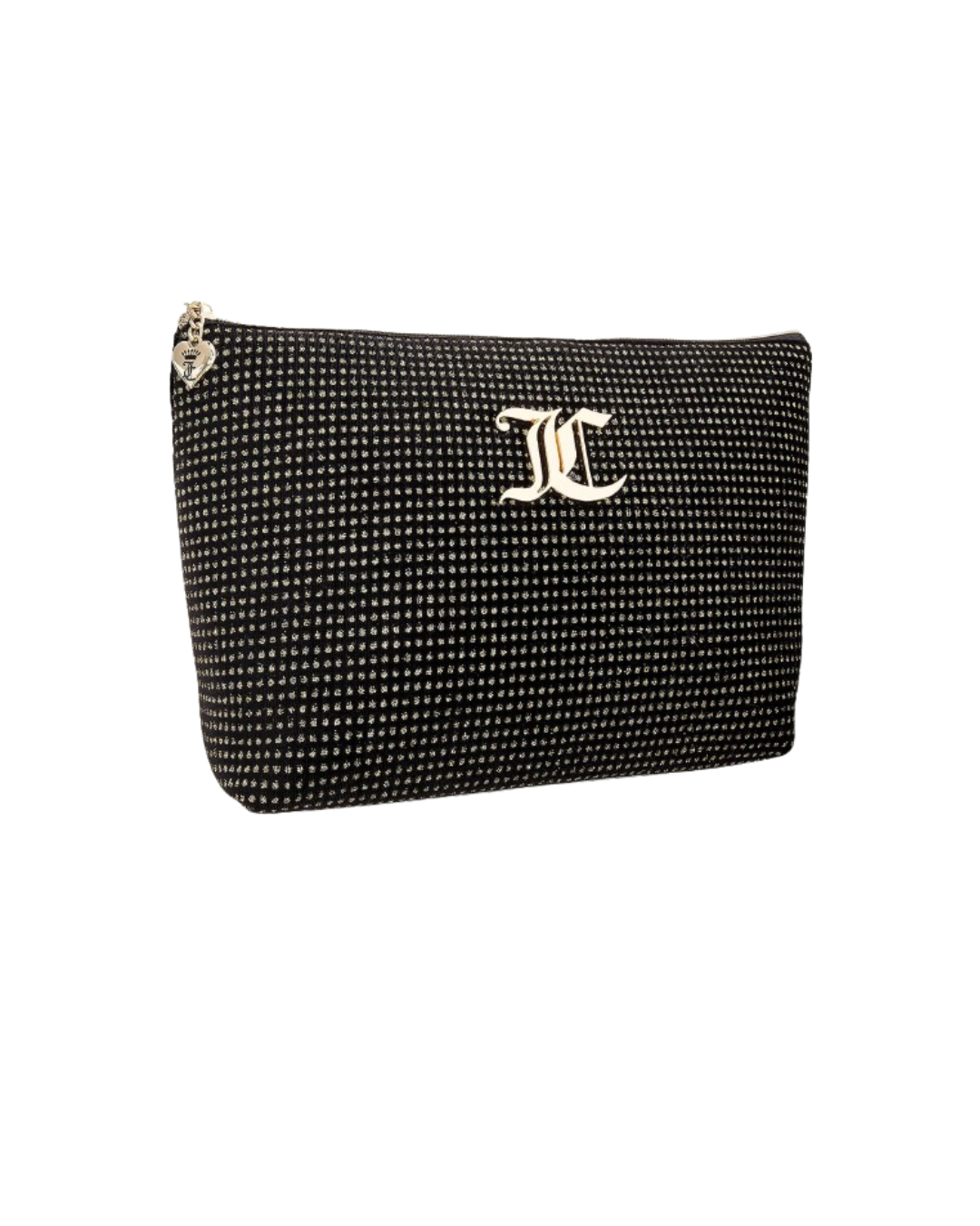 Juicy Couture - Black Makeup Bag w Gitter Dots