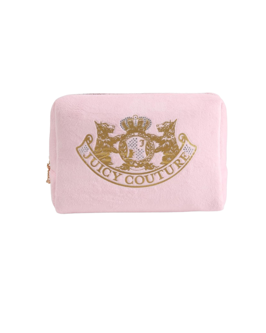 Juicy Couture - Pink Makeup Bag w Rhinestone Crown